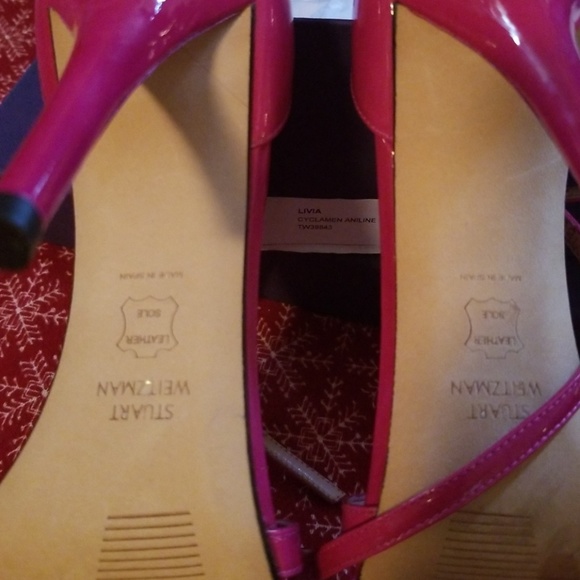 Stuart Weitzman patent leather heels sz 8 RT$435 - Picture 4 of 4
